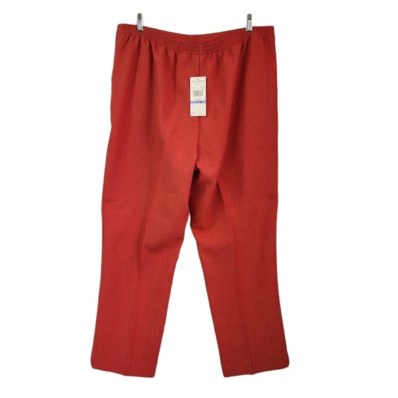 Alfred Dunner Proportioned Medium Pull-On Pants size 18 Persimmon 61403 NWT - Picture 2 of 11